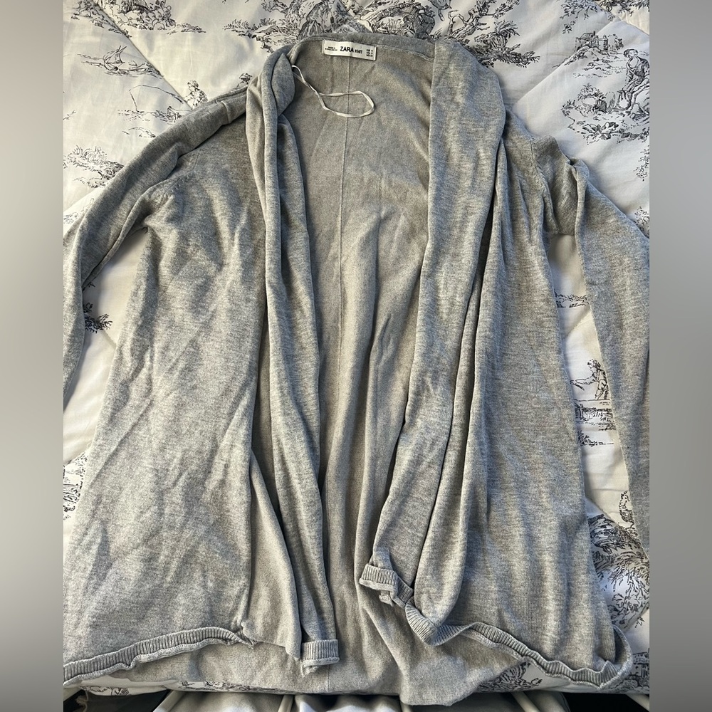 Grey Zara Open Cardigan